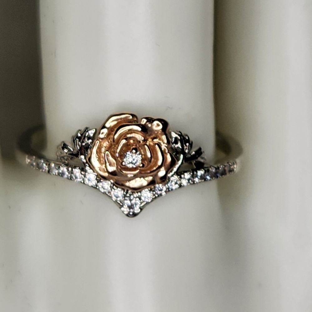 Sz.9 Rose Wishbone Ring